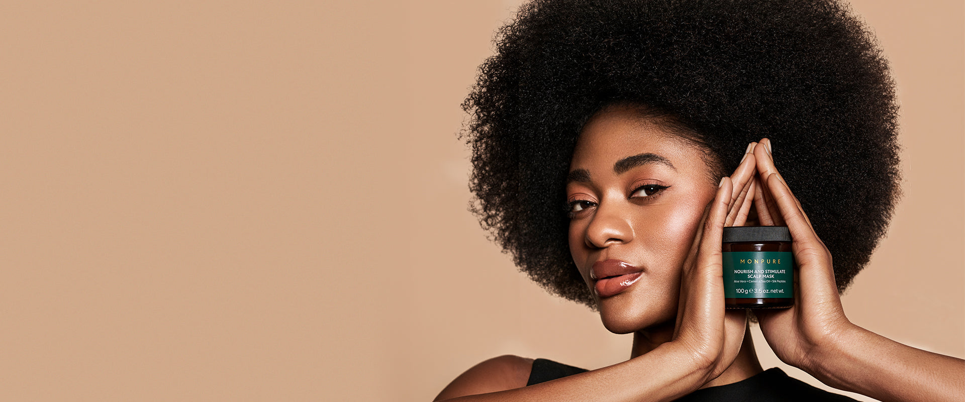 Monpure model with healthy hair