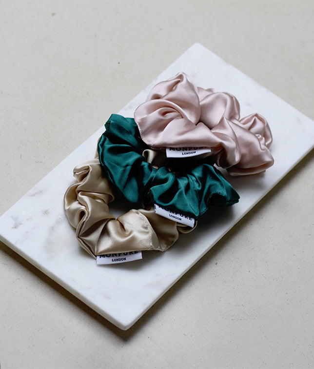 Style and Protect Silk Scrunchie Trio